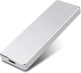 超高速外付けSSD、ポータブルモバイルソリッドステートドライブ、コンピューター、携帯電話に最適 (2TB,シルバー)