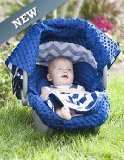 Carseat Canopy 5 Pc Whole Caboodle (Jagger) Baby Infant Car Seat Cover Kit with Minky Fabric by Cars