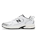 [ニューバランス] スニーカー 530 v1 紐 ひも スパイクレス コートスタイル メンズ レディース B(WHITE/SILVER) 26.0 cm D