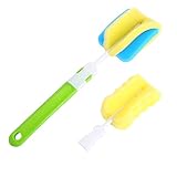 Demiawaking　哺乳びん洗浄器具　ブラシセット　スポンジ　ベビー用品 (グリーン)