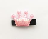 Baby Deer Clips　ヘアクリップ for ベビー　王冠 (ライトピンク)
