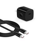 For iPhone 17 iPhone 16 Type-C 充電器 タイプC USB C-C 充電ケーブル 1.8M付き 【PSE認証済み・PD3.0急速対応】20W PD 急速充電器 USB 充電器 スマホ充電器 USB コンセント iPhone 15 Pro Max/iPad/Android その他USB-C機器対応 ブラック