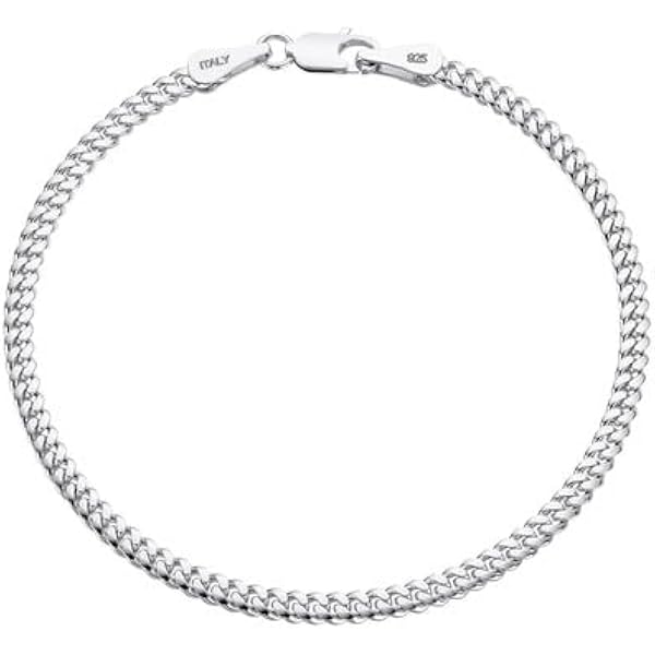 18K Gold Plated Sterling Silver Rope Chain Bracelet – 2.5mm Diamond Cut, Unisex Gift - View #4
