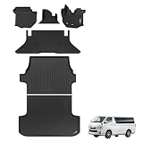 [自動車整備士監修] クラフトワークス ハイエース 200系 マットセット フロアマット ラゲッジマット 車 防水 [丸洗い可能] [ピッタリフィット] 3D マット 車種専用 1・2列目 ラゲッジ 内装 アクセサリー CRAFT WORKS 1型 2型 3型 4型 5型 6型 7型 8型 標準型 【D】