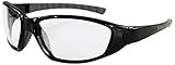 ERB Safety 15410 Ammo No Foam Clear Anti-Fog Lens, One Size, Black Frame by ERB