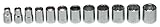 Wright Tool 349 3/8 Drive, 12 Point Metric Standard Socket Set (12-Piece) by Wright Tool