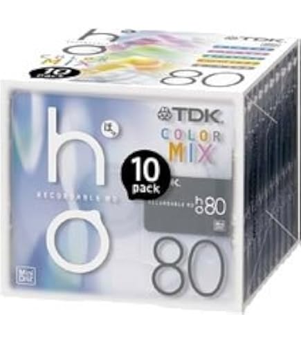 Amazon | TDK MD〈FINE〉80分 カラーミックス 10枚パック [MD