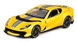 京商 (Kyosho) Maisto 1/64 SI フェラーリ 812 コンペティツィオーネ メタリックイエロー 完成品 MS15709YG