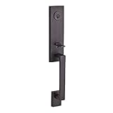 Baldwin Reserve scseaxsqulcsr112s Single円柱Seattle Handleset Left Hand正方形レバーと現代的正方形ローズwith SmartKeyベネ