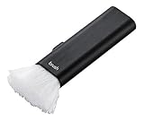 エレコム クリーナー ブラシ コンパクト 収納タイプ すきま用ブラシ付き 毛質 2WAY ウォッシャブル ネイビー KBR-014NV