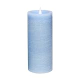 素朴な移動Flame LED Candle withタイマー、3 x 5.25インチ、セージ、ピラー、by simplux 3x7 ブルー SPX-000152