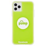 【Reebok】 3ｍ落下耐衝撃 ハイブリッドケース iPhone 11 Pro Max/iPhone Xs Max 用 耐衝撃落下試験3.0mクリア リーボック ポンプ pump 25th Anniversary Yellow CM041562