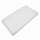 American Baby Company Heavenly Soft Chenille Fitted Contoured Changing Pad Cover, White by American 