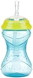 Nuby click-it no-spill flexi-straw Gripper Cup – ガールズ – 10オンス