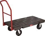 [T-8194227]ラバーメイド　ヘビーデューティープラットフォームトラック　ブラック 447107