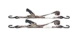 エスコ 25mmx3.6mベルト荷締機(ラチェット式/カモ-2本組) EA982BA-11C