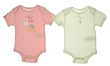 Absorba Baby Girls 2ボディスーツ カラー: ピンク