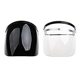 F Fityle 2個入り　高品質　有機ガラス　ユニバーサル　フェイスシールド　80℃-100℃可能性　軽量　耐熱性　