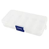 長方形プラスチック調節可能な10スロット釣り針ボックスケースオーガナイザー