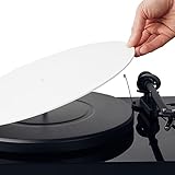 Hudson Hi-Fi アクリルターンテーブルマット - アメリカ製LPスリップマット (White)
