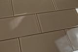 ダークヘーゼルナッツブラウンSubwayガラスタイルHand CraftedとカスタムMade。Perfect for Kitchens and Bathrooms Sample SLD-HN20-S