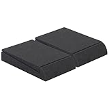 RAYTRUTH スピーカースタンド 卓上 スピーカー台 吸音 インシュレーター 防振パッド 振動吸収マット 黒 2枚組×2セット