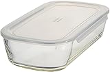 HARIO(ハリオ) 日本製 耐熱ガラス製 保存容器 角 1400ml BUONO kitchen KSTL-140-TW クリア