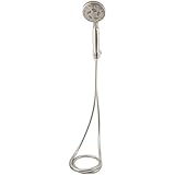 SimplyClean Handheld Shower Head Fixture - Entice, Brushed Nickle - 5 Spray Settings [並行輸入品]