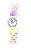 パルフィーユ/トワコロン 時計 夏休み 子供 手作りキット (腕時計 パステルカラー) ピンク/ハート