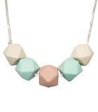 Silicone Teether Necklace for Moms - Non-toxic, BPA-Free, Stylish, Trendy, Great For Soothing Teethi