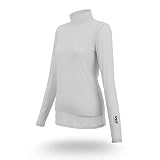 QIRUNレディース UVカット 冷感 長袖 ハイネック tシャツ 紫外線対策 日焼け止め 吸汗速乾 ストレッチ 通気 ゴルフ ウォーキング ヨガ アウトドア スポーツ