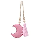 HKUN　タッセル　ビーズ　木製　月　装飾品　子供用　ベビーベッド　テント　ベッドマントル　写真道具　北欧風