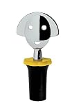 A di Alessi Anna Stop 2 Bottle Stopper, Black by Alessi