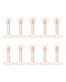 [From da Phactory] フロム ダ ファクトリー シークレットピアスシリーズ ラブレットピアス 10本セット 軟骨ピアス (16G, シャフト6mm, ボール3mm,カラー スキンカラー)