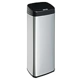 タンスのゲン 自動開閉式 ゴミ箱 50L センサー付き 大型 シルバー 43200001 SL