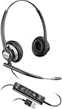 Plantronics Encorepro HW725 Binaural Head-band Black, Silver