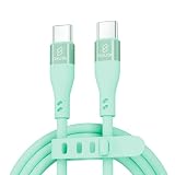 USB-C & USB-C ケーブル for iPhone/Type-C 絡まないケーブル 65W 結束バンド付き USB PD対応 シリコン素材採用 Galaxy iPad Pro MacBook Pro/Air /iPhone15 16 17各種対応