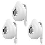 Baoblaze 3個　モーションセンサー　トイレボウルライト　8色　LED　キャビネット、棚、引き出し、クローゼットの夜灯　防水性　