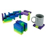 プレイアブルアート PlayableART A0411 コースターキューブSea 青色系のグラデーションのセットです