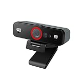 Adesso CyberTrack F1 1080P HD 固定焦点USB Windows Hello Webcam、デスクトップPC用カメラ、デュアルマイク内蔵、プライバシーシャッター、オーディオ/ビデオモードプライバシーオン/オフスイッチ&三脚マウント。