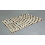 座ったままでお布団干しに早変わり! 薄型軽量桐すのこベッド4つ折れ式 ダブル LYF-410