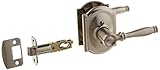 Schlage f10-bir-cam Birmingham PassageドアレバーSet with the装飾Camelo、 F10BIR619CAM 1