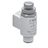 CKD スピコン（方直結・エルボタイプ） 幅×奥行×高さ:19×28.4×51.2mm （SC3R-8）