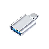 GEJ-Tech USB Type-C 変換アダプタ USB 3.0 USB-C USB-A USB Type-A 最大5Gbps 急速充電 OTG対応 (シルバー)