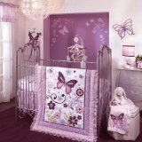 子羊＆アイビー寝具シート、バタフライレーン、5カウント
