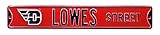 NCAA Lowe 's Street with Daytonロゴストリートsignstreetサイン、チームカラー、36 " x 6 "