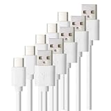 USB Type-C ケーブル 1m 5本セット 充電ケーブル タイプc typec データ通信 充電器 スマホ スマートフォン (ホワイト)