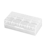 Dolity 16340 / CR123A / 18650 /ボタン電池用　バッテリーケース　ボックス　ホルダー　ストレージ容器　クリア　電池　収納