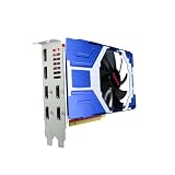 Xynsviu Radeon RX 580 8GB グラフィックカード グラフィックボード HDMI 6ポート 6画面出力 PC 多画面対応グラフィックカード 6画面 グラボ 4k