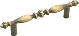 Hickory Hardware P747-AB 3-Inch Cavalier Cabinet Pull Antique Brass [並行輸入品]